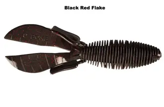 Missile Baits D Bomb 6ct - Black Red Flake