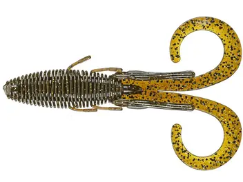Missile Baits D Stroyer 6ct - Green Pumpkin Flash