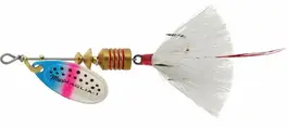 Mepps 1/8 Aglia Rainbow Trout - White