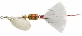 Mepps 1/8oz Aglia Silver - White