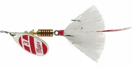 Mepps 1/4oz Aglia Silver/Red/White-White