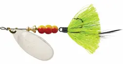 Mepps 1/3oz Aglia Silver/Chartreuse