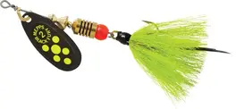 Mepps 1/6oz Black Fury Chartreuse