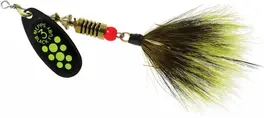 Mepps 1/4oz Black Fury Chartreuse