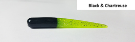 2.5" Muddy Water Baits - Black & Chartreuse