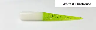 2" Muddy Water Baits - White & Chartreuse