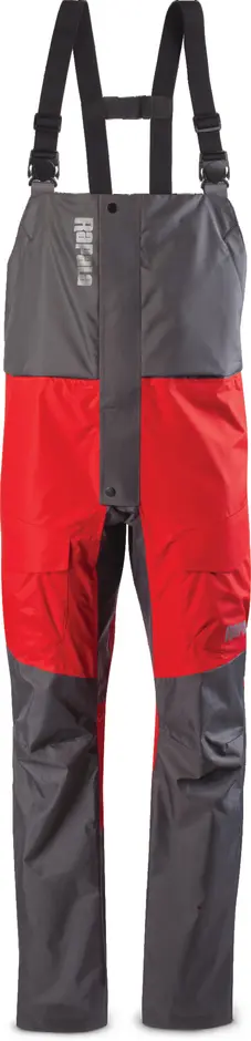 Rapala Rain Bib, Gray/Red - Size 2XL