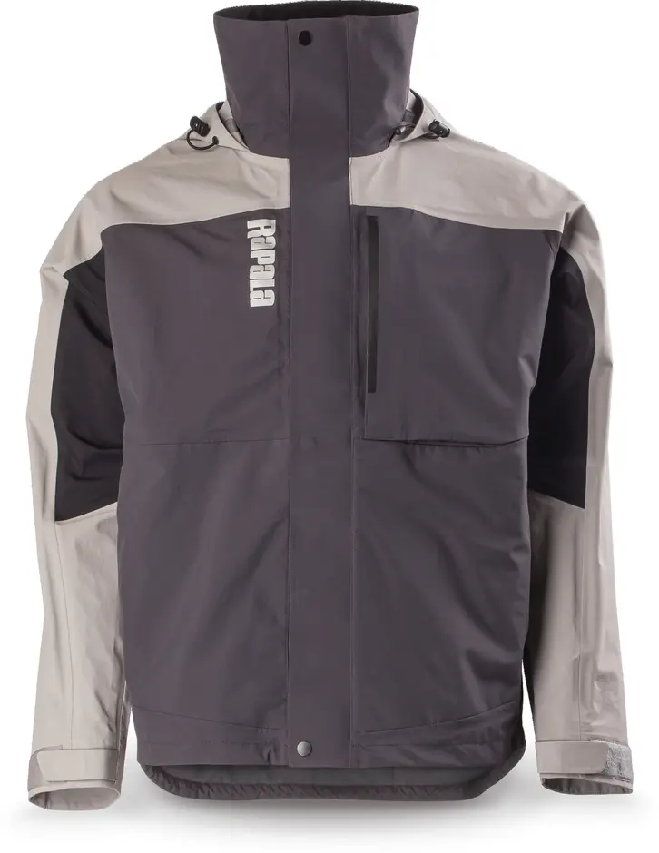 Rapala Rain Pro Jacket, Gray/Black - Size XL