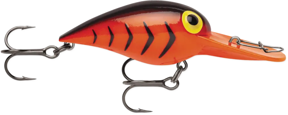 Storm Wiggle Wart - Fluorescent Red/Black HB