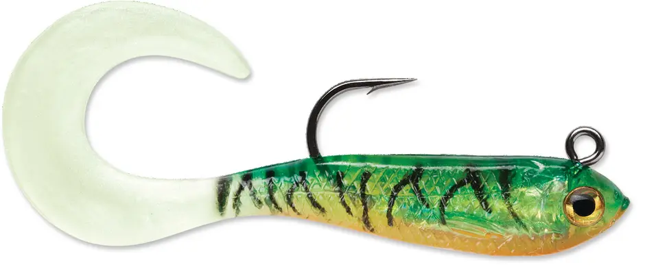 Storm WildEye Curl Tail Minnow 3" - Fire Tigerv