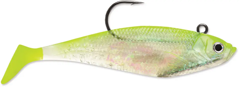 Storm Wildeye Swim Shad 4" - Shiner Chart Silver