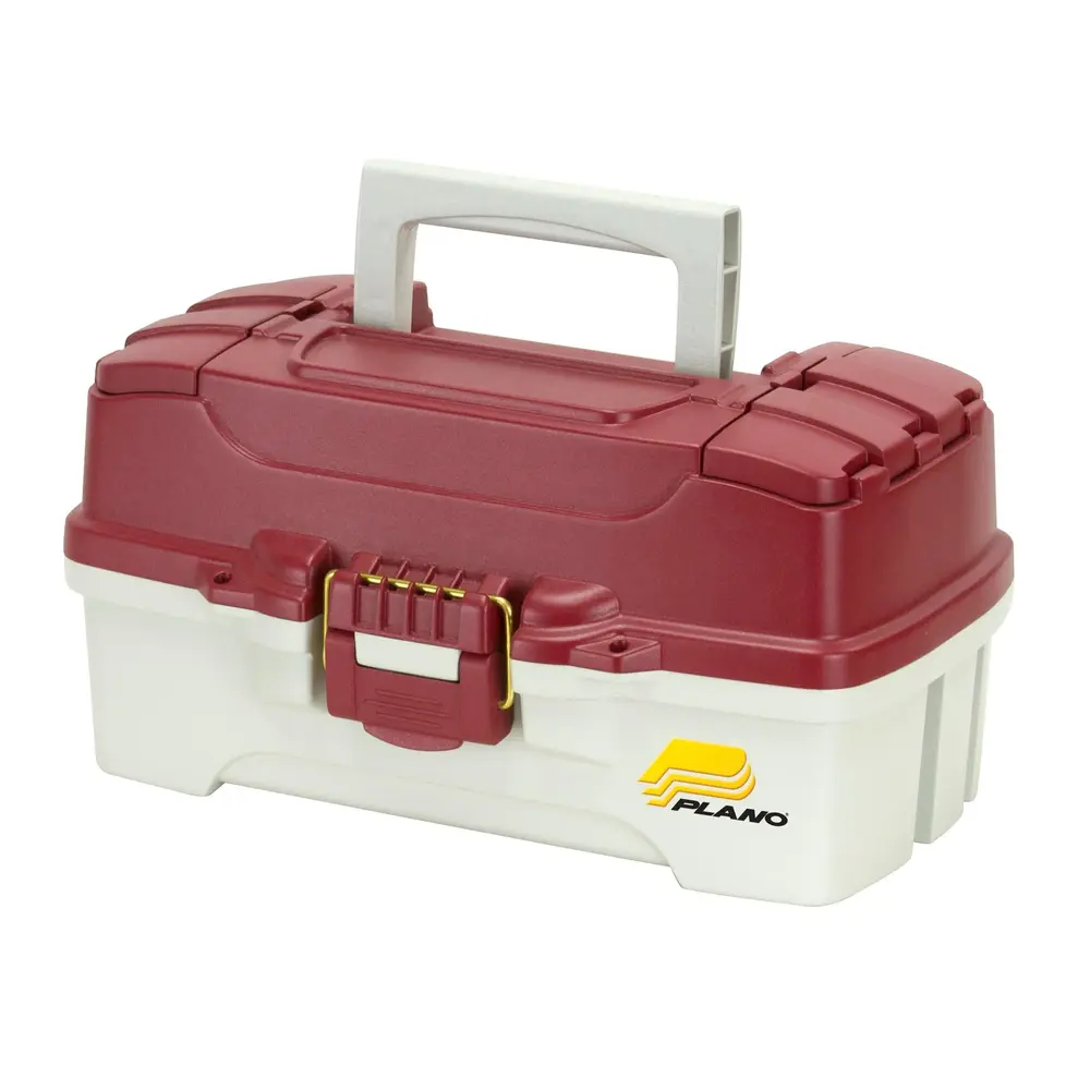 Plano 1 Tray Tackle Box w/ Dual top access Red...