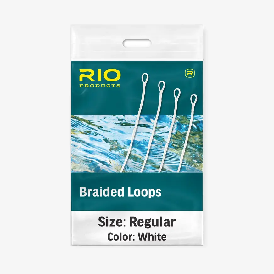 RIO Braided Loops Orange sz7-12 4pk