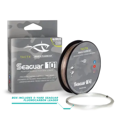 Seaguar101 TactX 50lb Braid w/ 20lb Fluoro Leader