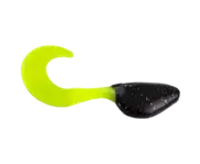 Mr. Crappie ShadPole Curl Tail 15pk - Tuxedo...