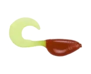 Mr. Crappie ShadPole Curl Tail 15pk - Red...