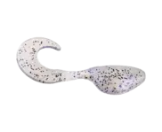 Mr. Crappie ShadPole Curl Tail 15pk - Glimmer Blue