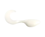 Mr. Crappie ShadPole Curl Tail 15pk - White