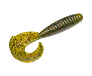 Strike King 4" Rage Grub 10pk - Green Pumpkin