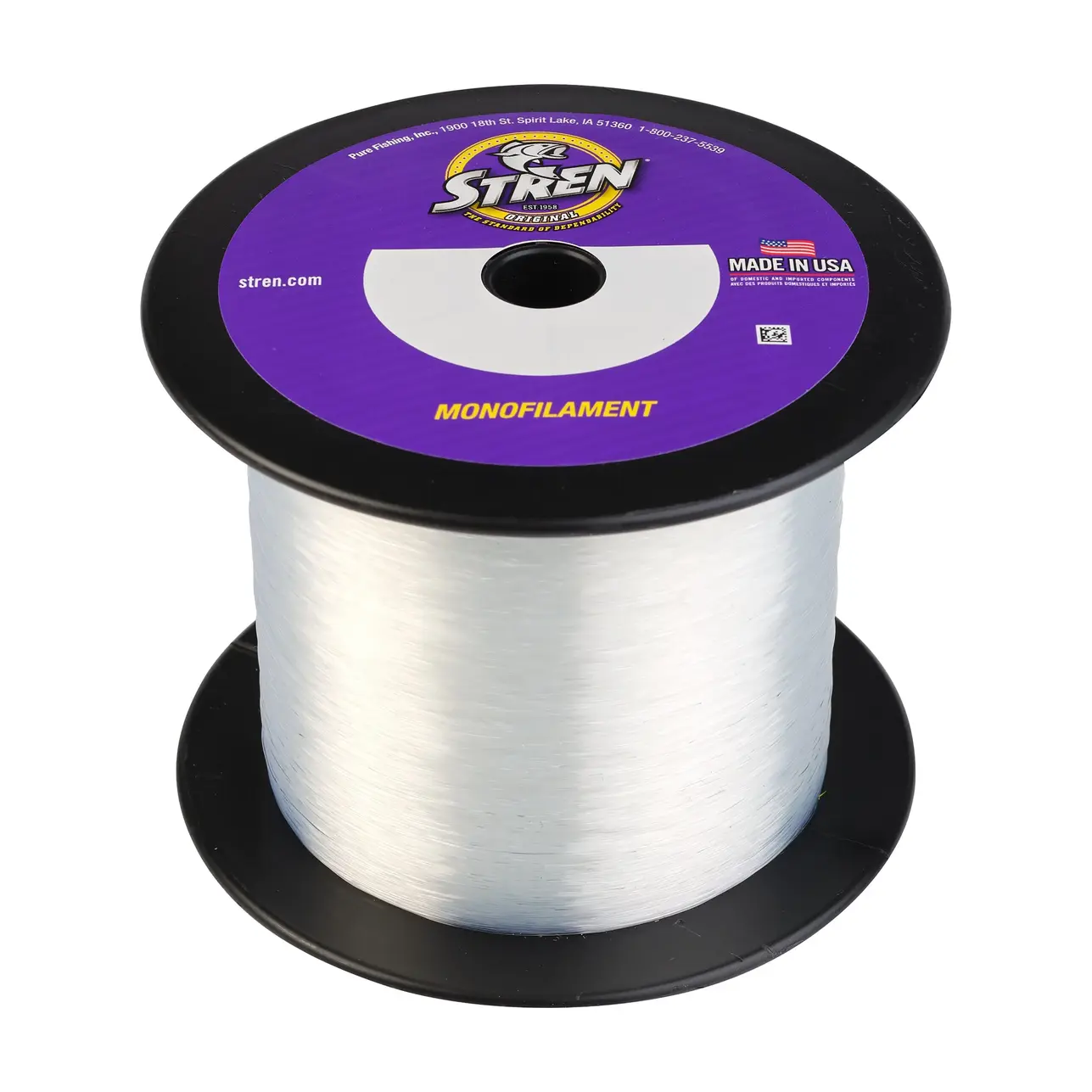 Stren 8lb 2400yd Clear/Blue Fluorescent