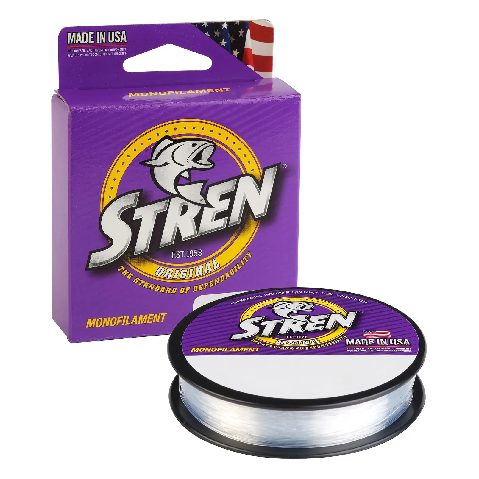 Stren Pony Spool 100yd Clear Blue Fl 4#