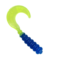 Southern Pro 2" Hot Grub 50pk - Blue/Chartreuse