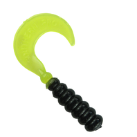 Southern Pro 2" Hot Grub 50pk - Black/Chartreuse