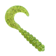 Southern Pro 2" Hot Grub 50pk - Chartreuse Sparkle