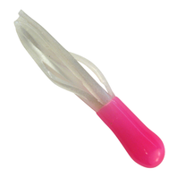 Southern Pro 1.5" Crappie Tube 50pk Hot Pink/White