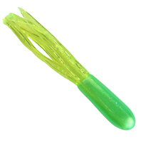 Southern Pro 1.5" Crappie Tube 50pk Lt.Green/Char