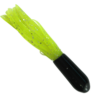 Southern Pro 1.5" Crappie Tube 50pk Black/Char...