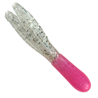 Southern Pro 1.5" Crappie Tube 50pk Pink/Clear...