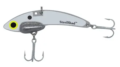 Steelshad Steel Shad Blade Bait 3/8 oz - White...