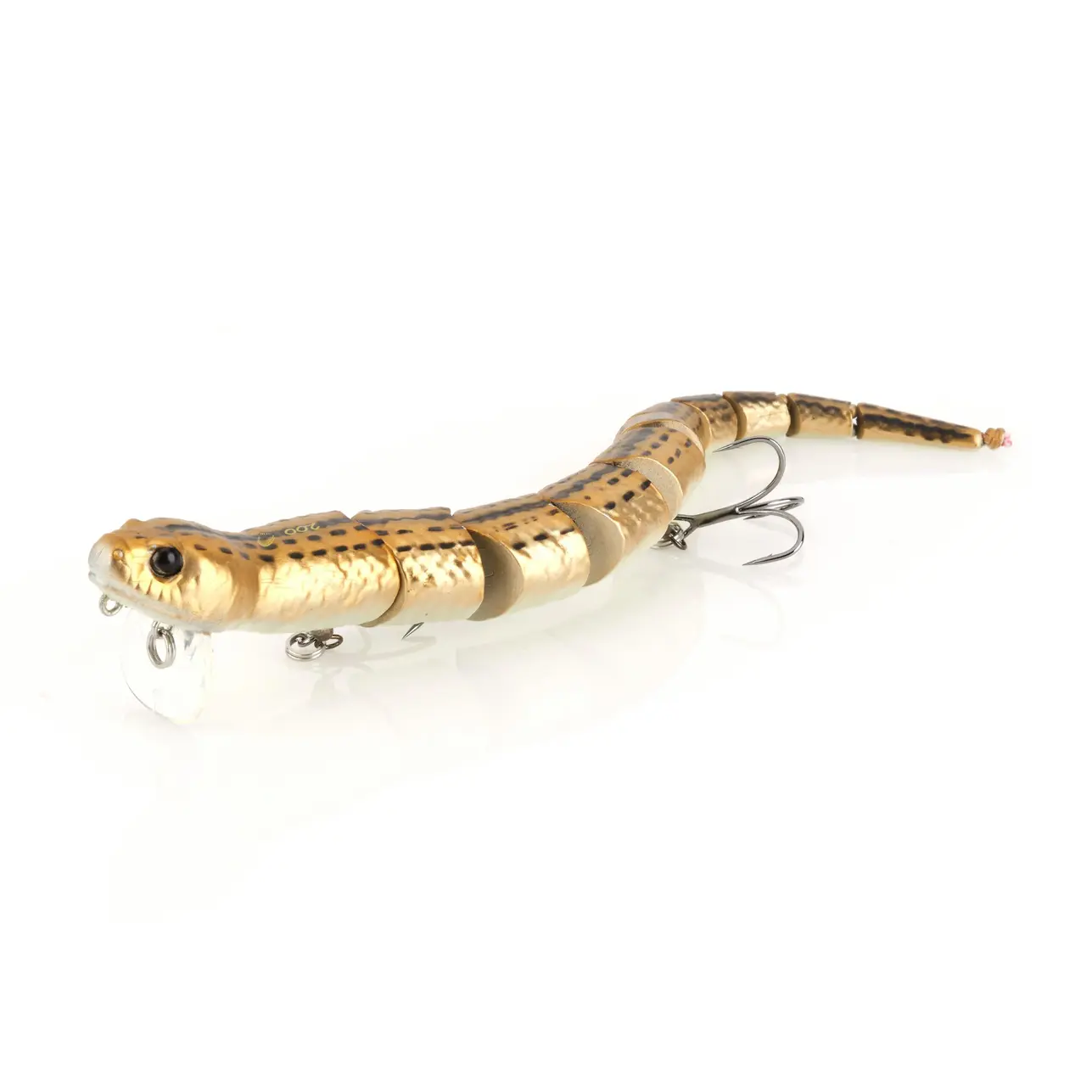 Savage 8" 3D Wake Snake - Brown Chrome