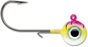 VMC Neon Moon Eye Jig 1/2oz - Pink Fire UV
