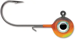 VMC Neon Moon Eye Jig 1/8oz 4pk - Hot Tiger