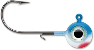 VMC Neon Moon Eye Jig 1/8oz 4pk - Blue White
