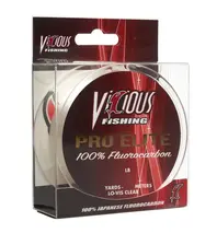 Vicious Pro Elite Fluoro 4lb 200yd - Lo-Vis Clear