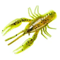 Yum 3.5" Crawbug 8pk - Green Pumpkin Chartreuse