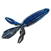 Yum 4.25" Wooly Bug 8pk - Black Blue Shad