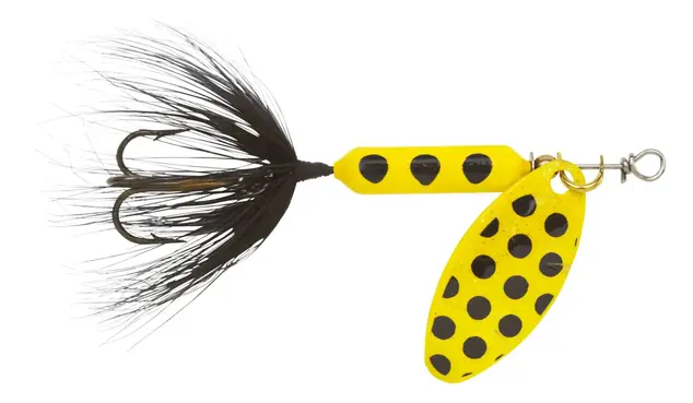 Rooster Tail 1/6oz - Yellow Spot