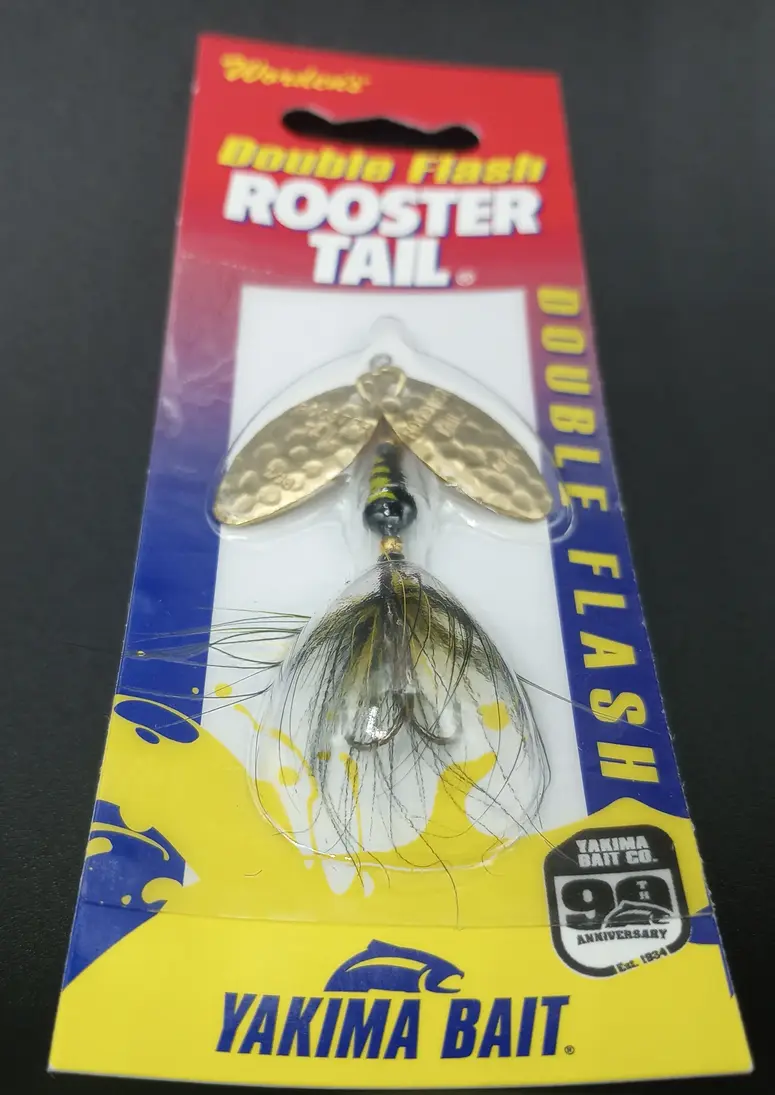 Rooster Tail Double Flash 1/16oz - Black...