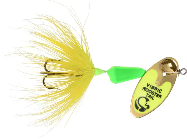Vibric Rooster Tail 3/8oz - Lime CHR Mylar