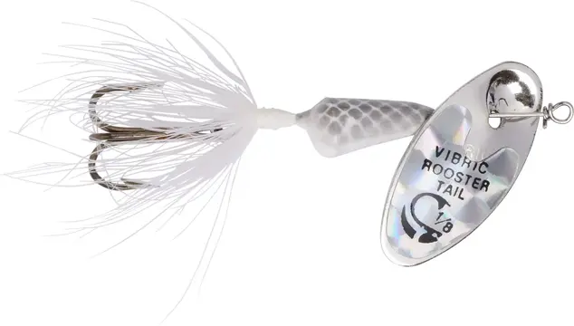 Vibric Rooster Tail 3/8oz - White Mylar