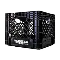 Yak Gear Black 13"X13" Milk Crate
