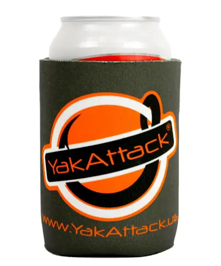 YakAttack Get Hooked Logo Can Cooler - Grey