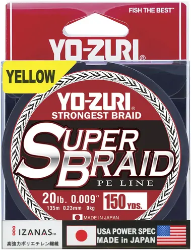 Yo-Zuri Super Braid 150yd High Vis Yellow - 30lb