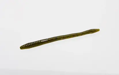 Zoom 4.5" Finesse Worm 20pk - Green Pumpkin