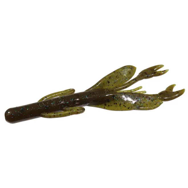 Zoom 5.5" Brush Craw 8pk - Green Pumpkin Blue
