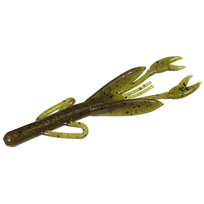 Zoom 4" Baby Brush Craw 12pk - Green Pumpkin Blue